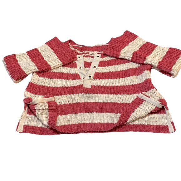 Anthropologie Pilcro Bell-Sleeve Henley Sweater like new size large - Picture 5 of 10